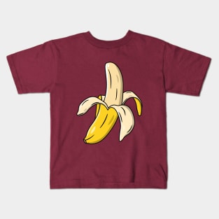 Half Peeled Banana Kids T-Shirt